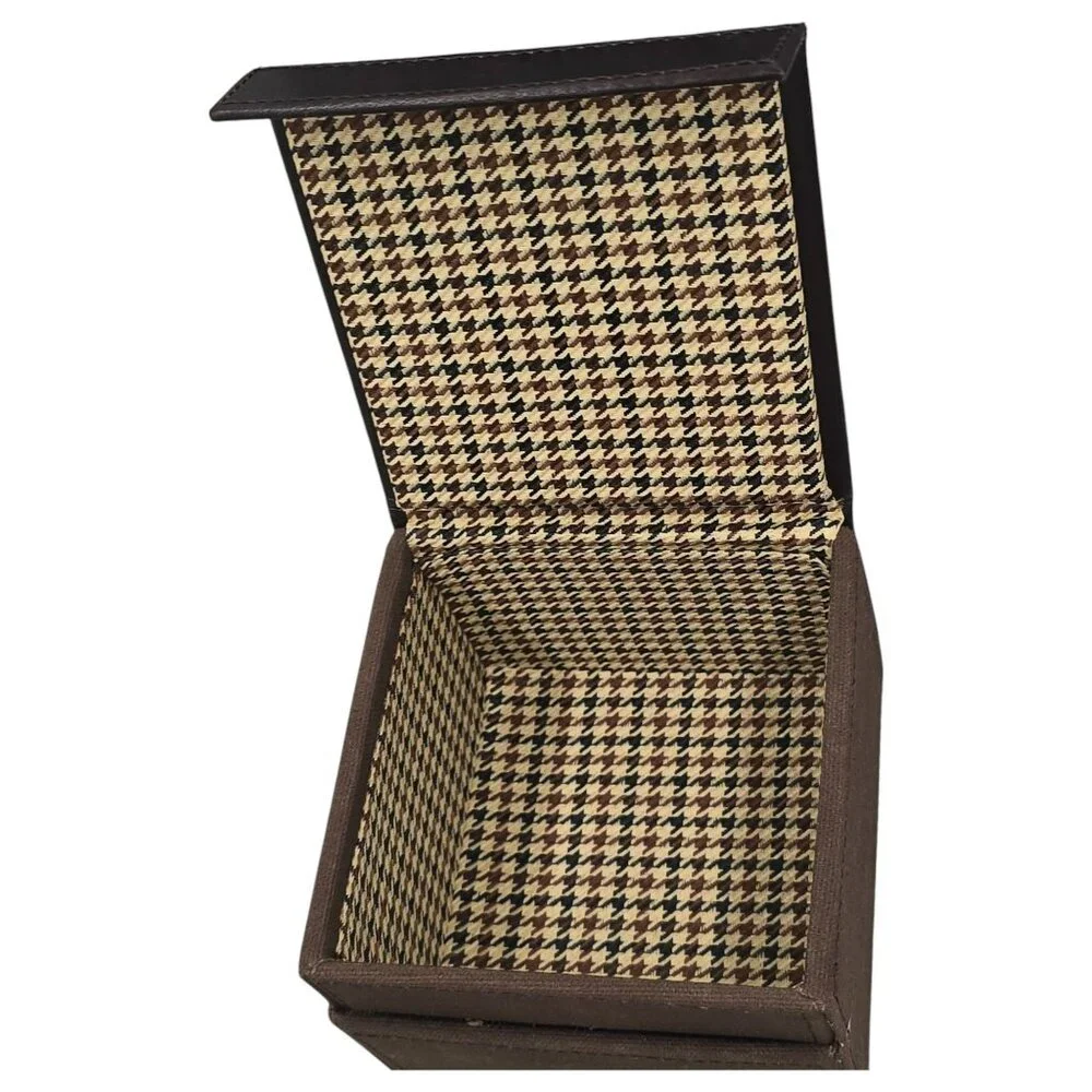 Cutter & Buck Leather Coaster Set of 6 American Home Mortgage Storage Box‎